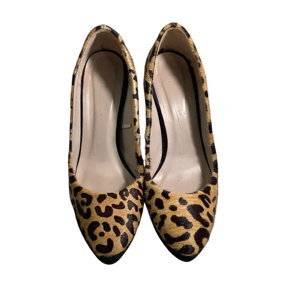 Zara Leopard Print Platform Heels - Picture 2 of 11